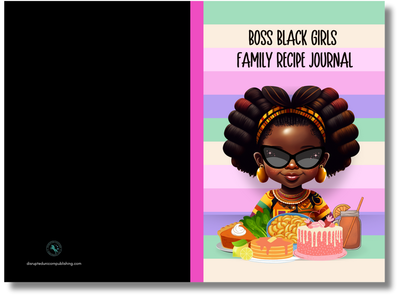 Family recipe journal for black teen girls